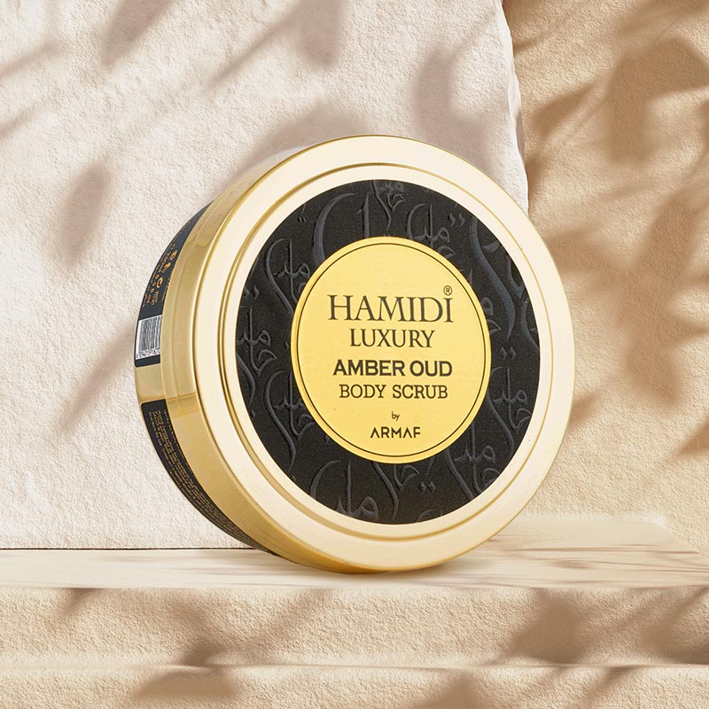 HAMIDI SERIES  LUXURY AMBER OUD  BODY SCRUB 250 ML